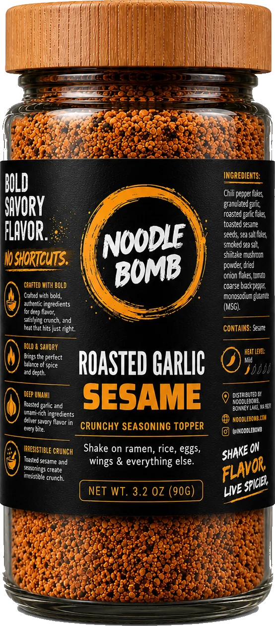 Roasted Garlic Sesame dry blend jar