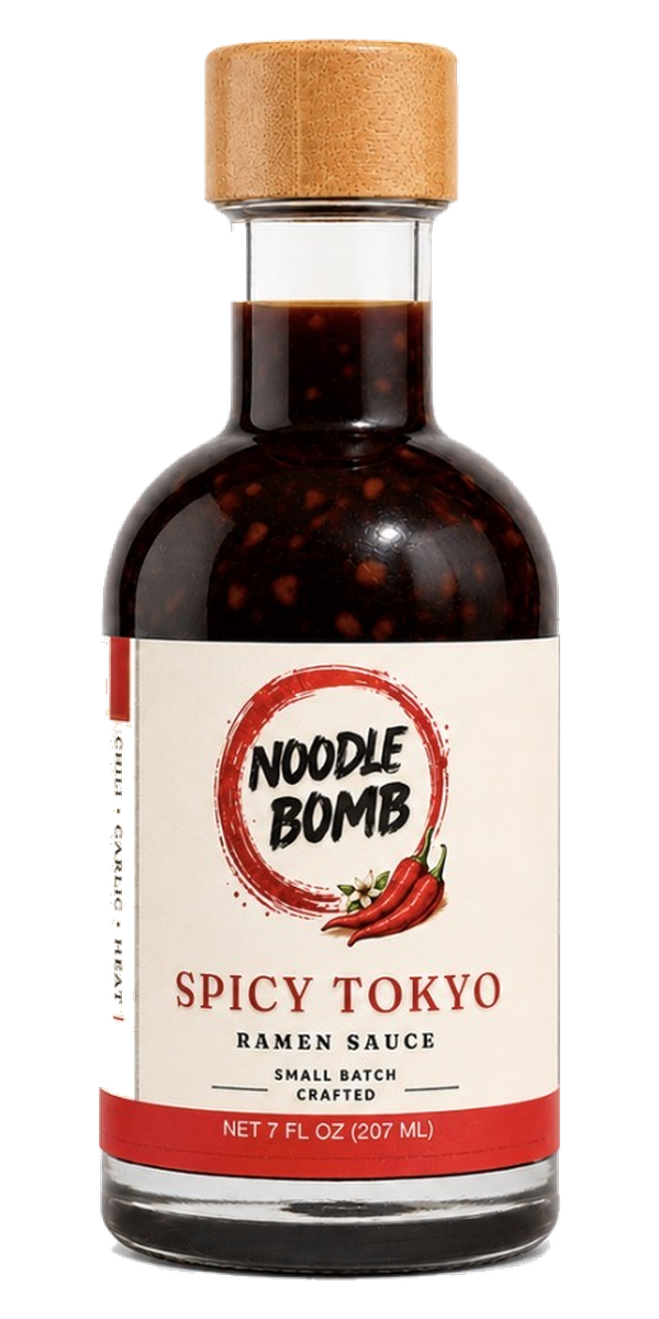 NoodleBomb Spicy Tokyo Ramen Sauce bottle