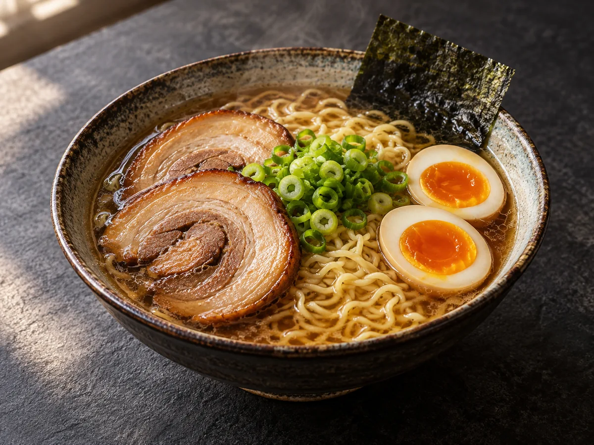 Sunday Night Chashu Ramen serving illustration